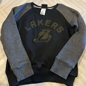 NBA Youth Boys Lakers Black & Grey Sweatshirt